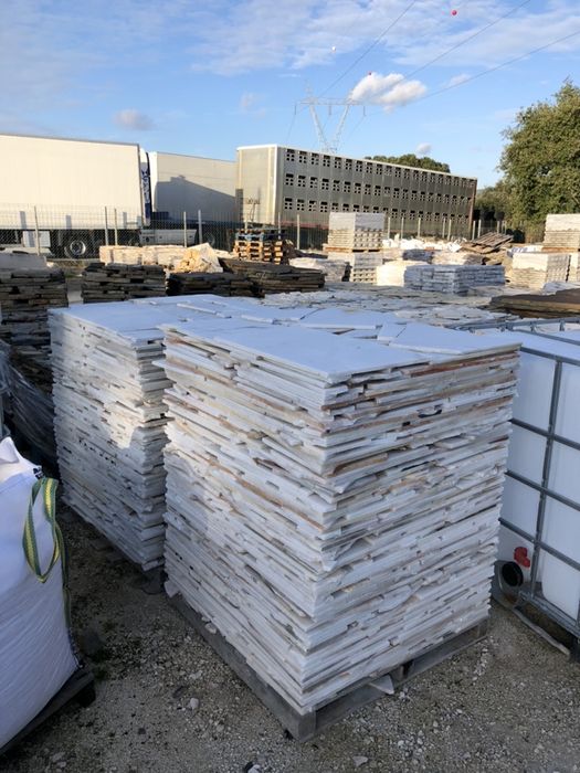 Mármore desperdícios partido