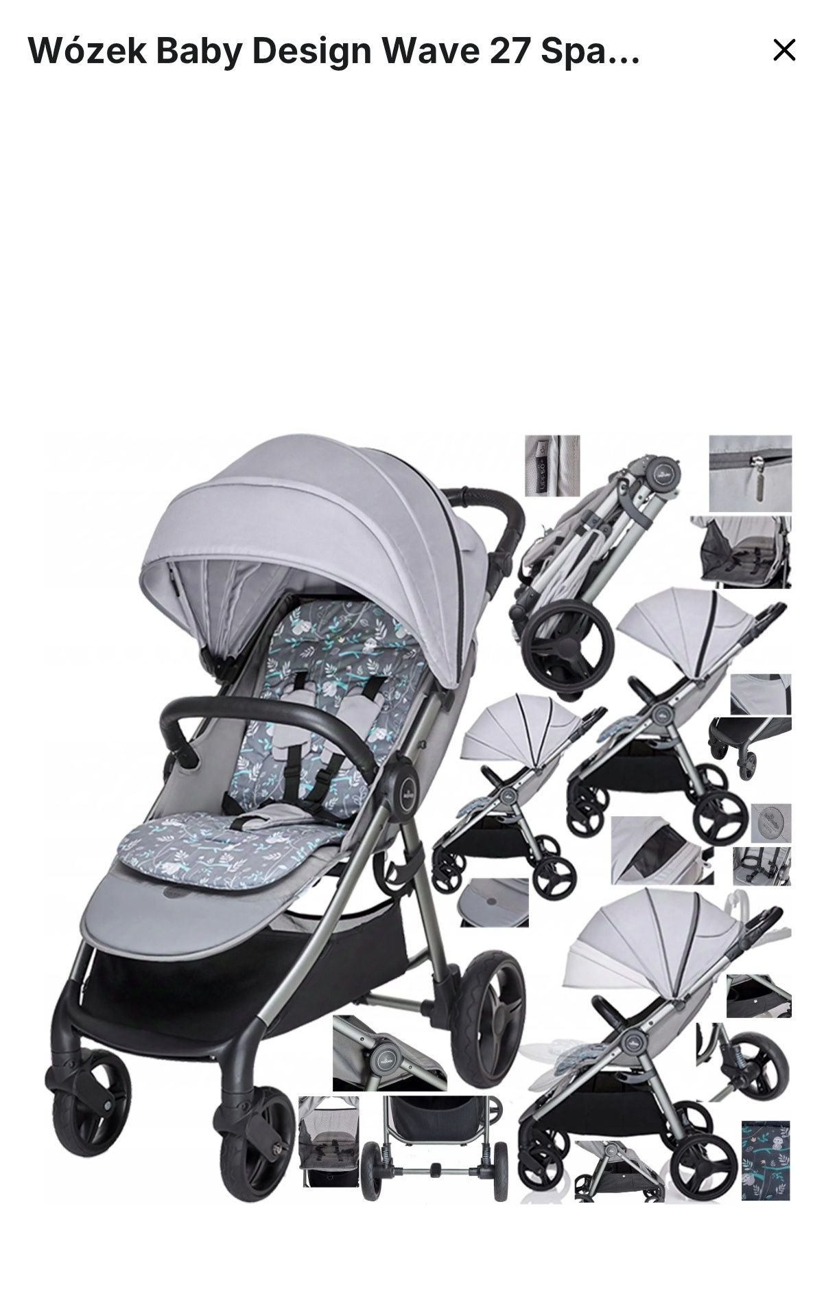 Wózek spacerowy baby design