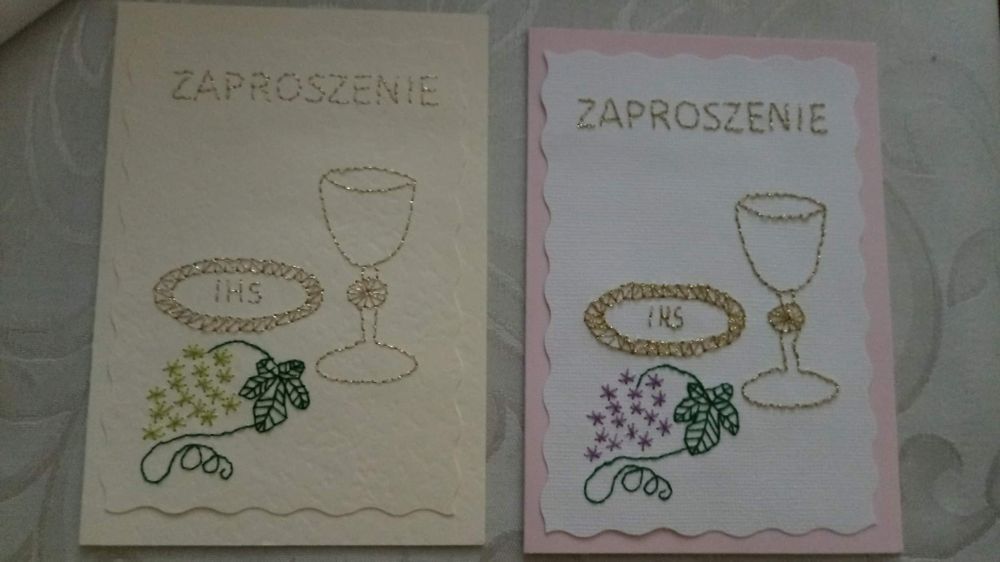 Kartki i zaproszenia komunijne