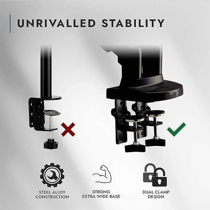 INVISION MX400 Podwójny uchwyt do ekranu komputera