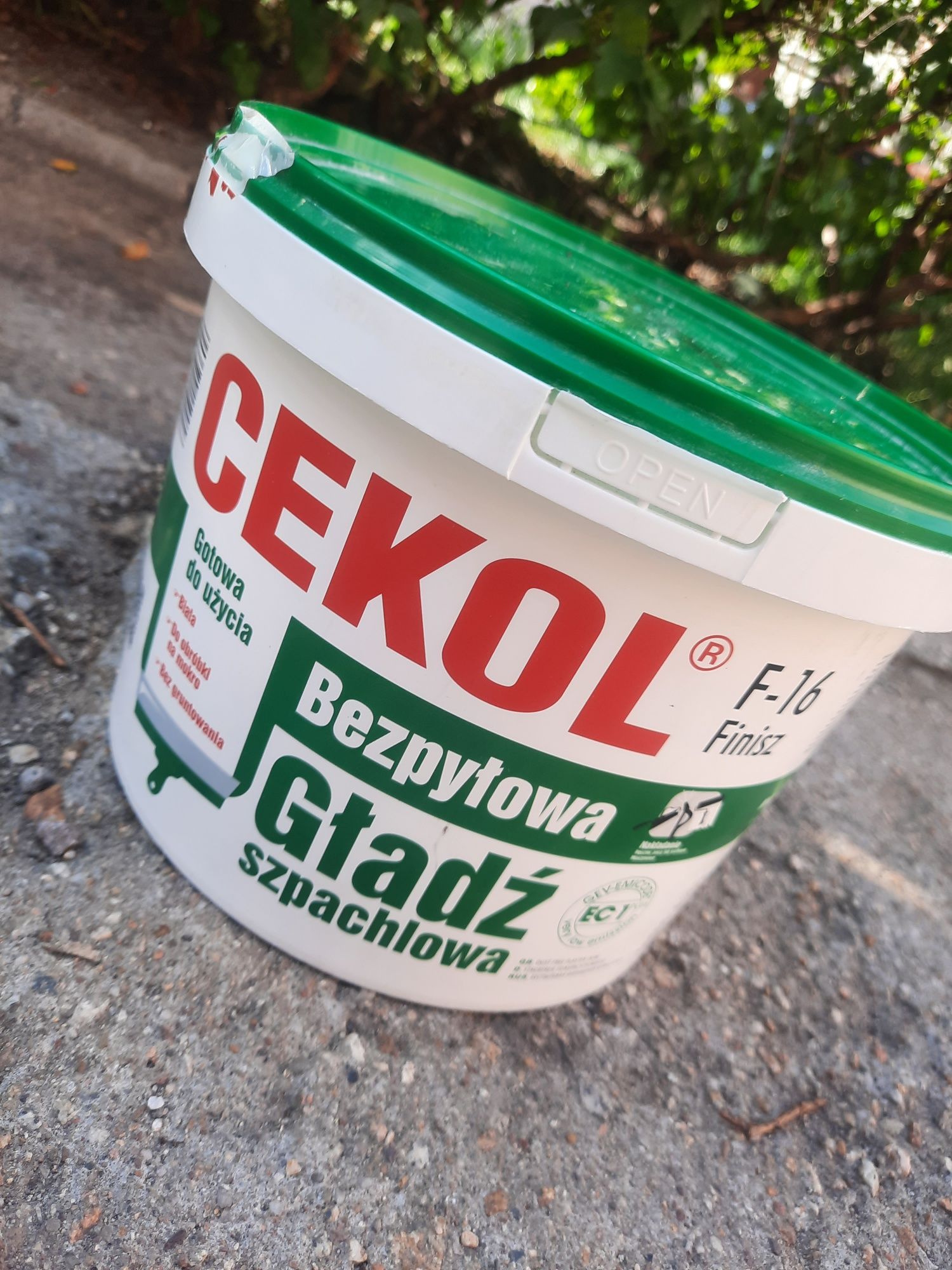 Cekol szpachla bezpyłowa 5kg NOWA