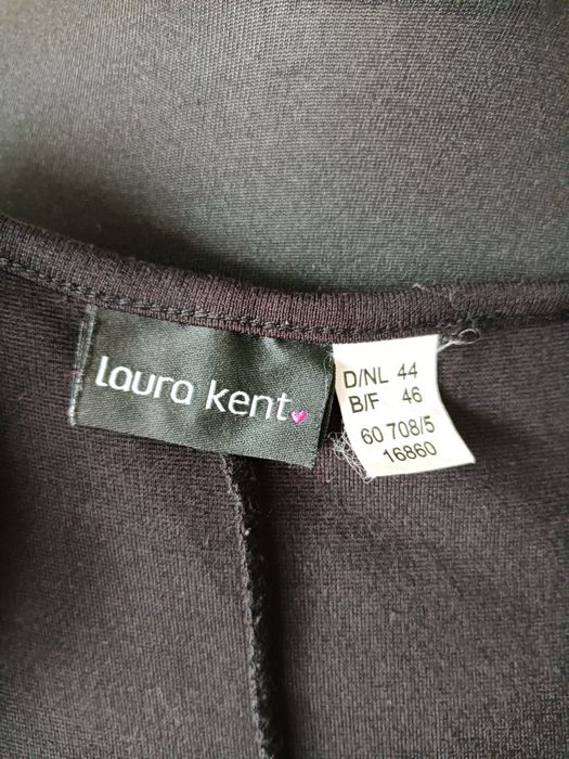Skórkowa sukienka damska krótka mała czarna prosta Laura Kent plus siz
