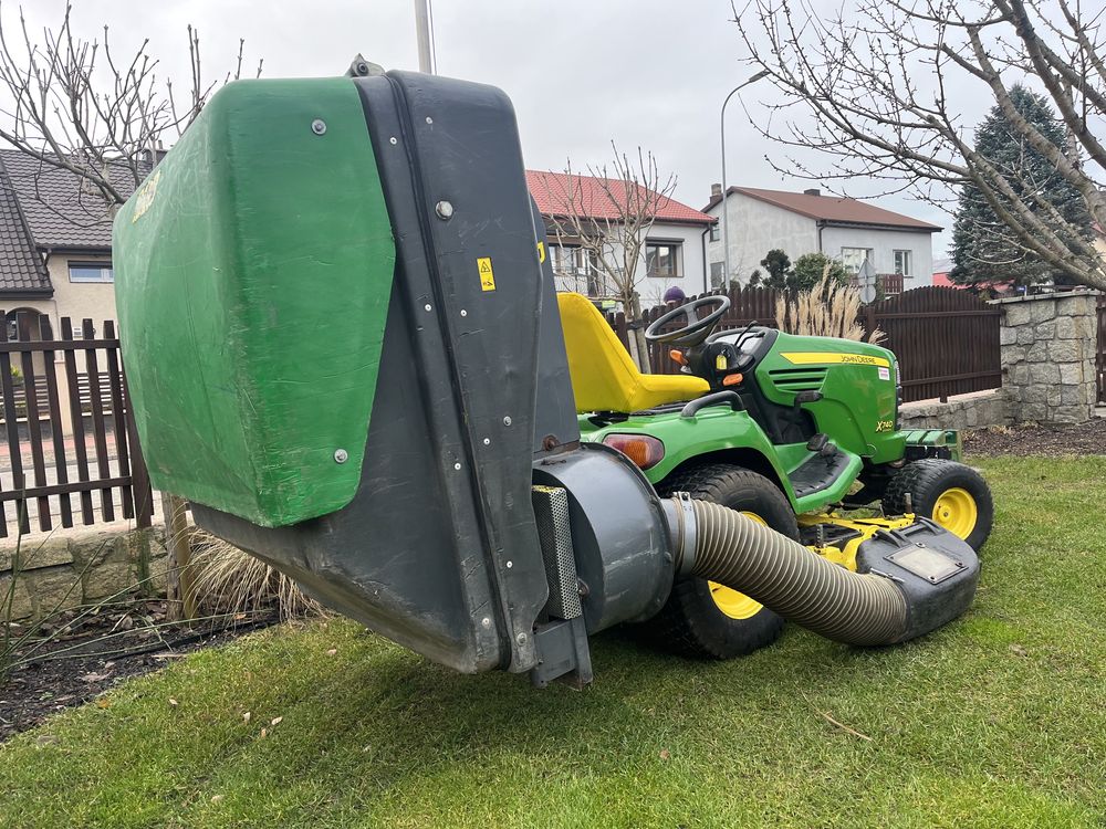 Traktorek John Deere x740 agregat 137  + wałek wom tył !!