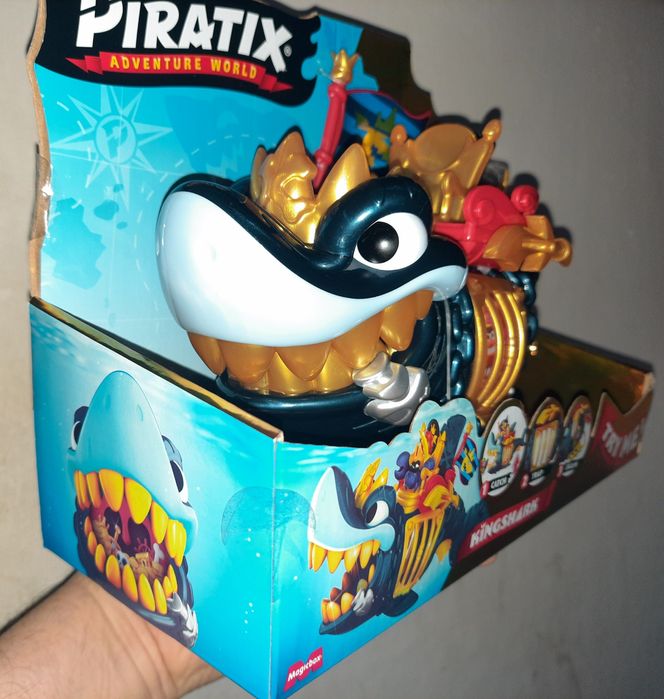 Piratix Zestaw King Shark Golden Teeth Złoty Rekin z Klatką