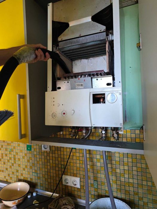 Промивання газових котлів та колонок (Промивка теплообмінників)