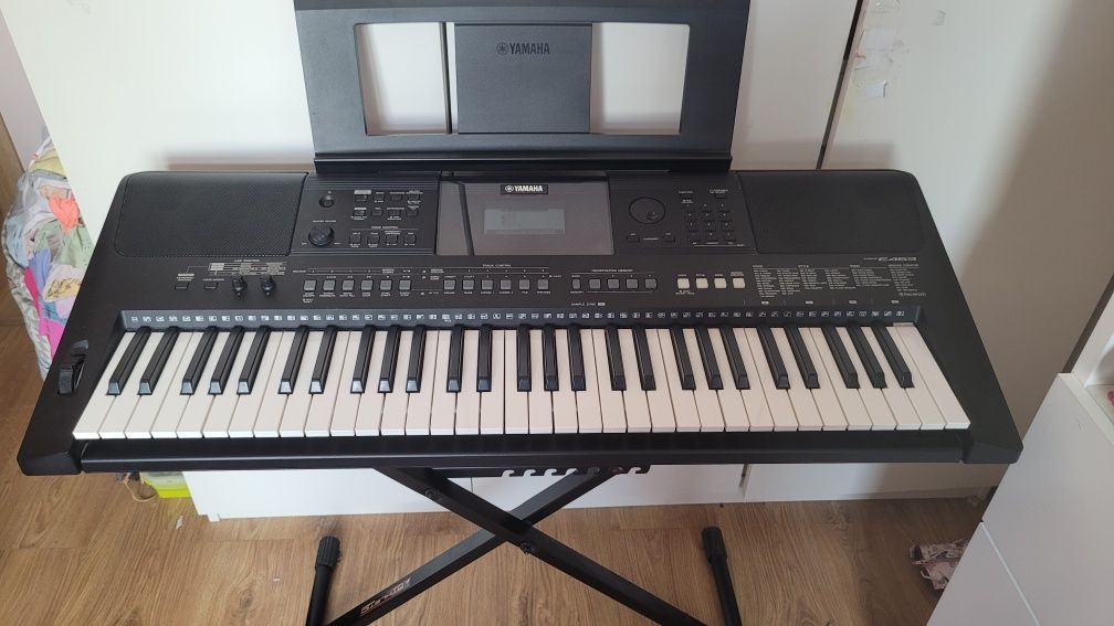 Keyboard Yamaha PSR-E463 + pokrowiec | Stan bardzo dobry