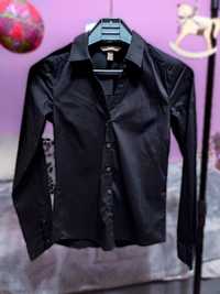 Koszula bluzka z długim rękawem czarna r. XXS / XS