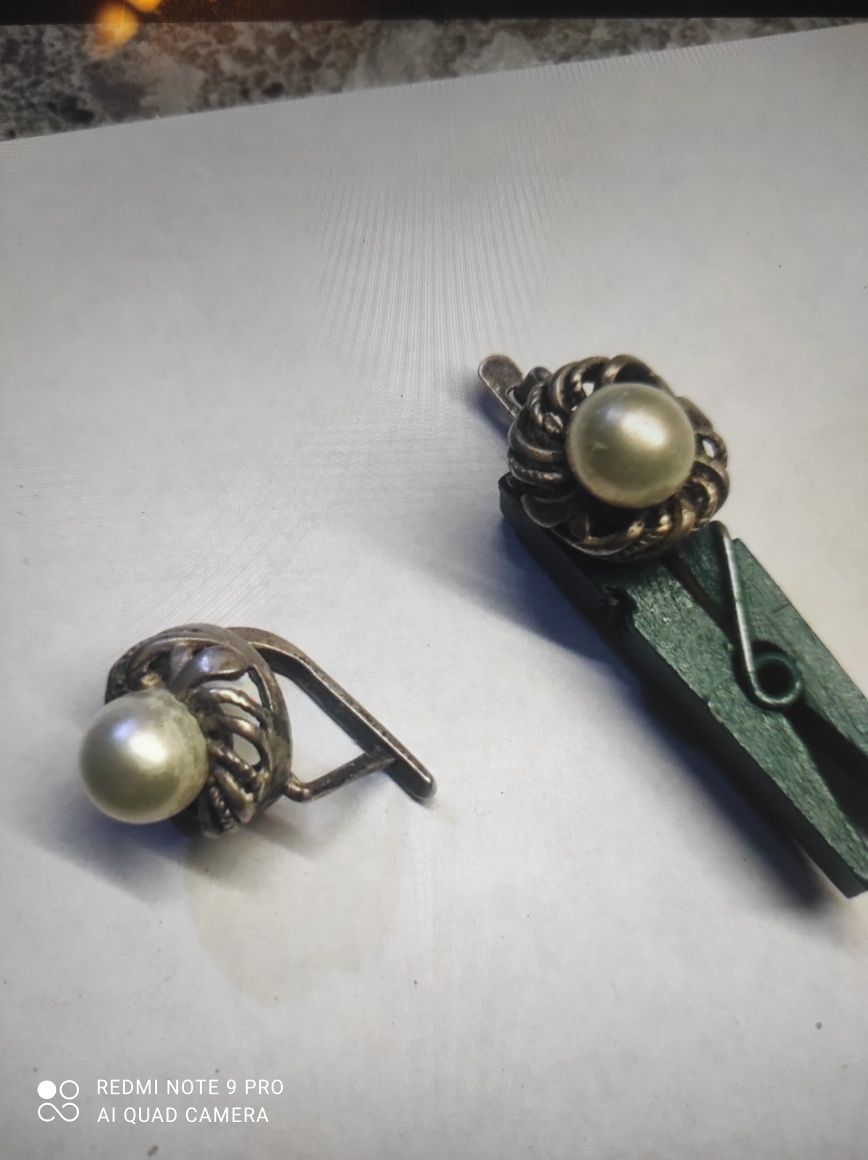 Серьги 875 проба.