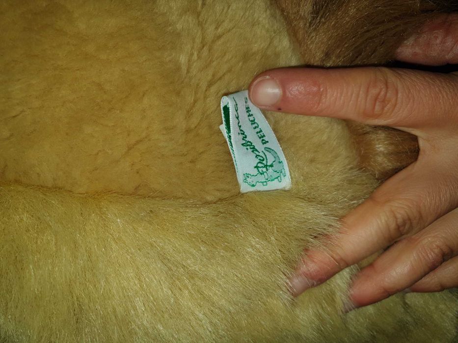 Peluches panda e leão