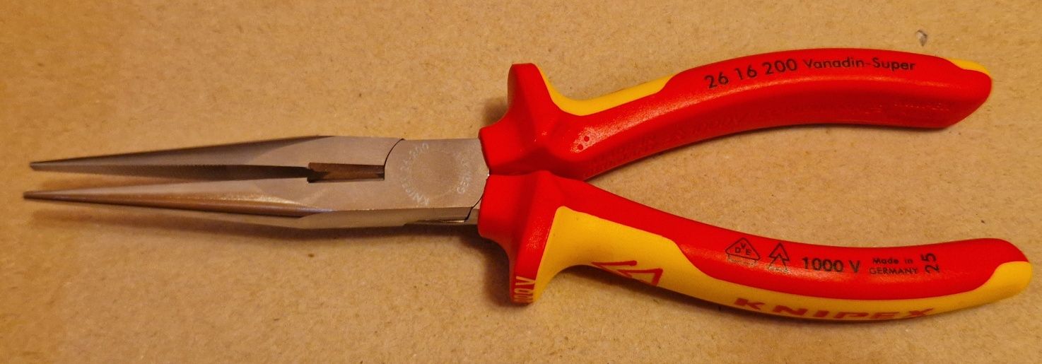 szczypce tnące półokrągłe - KNIPEX - izolowane 1000V 200 mm