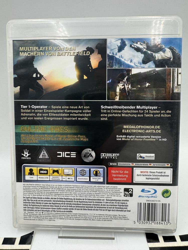 Medal of Honor Ps3 Gwarancja