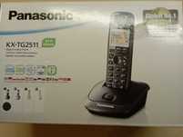 Telefon stacjonarny bezprzewodowy Panasonic.