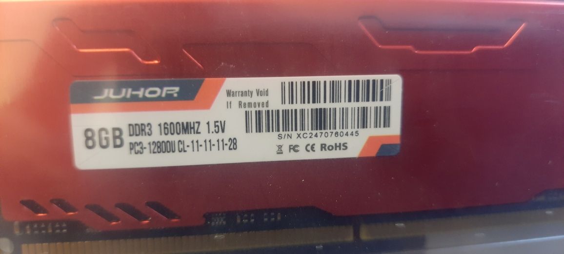 Оперативная память DDR3 8Gb 1600 MHz (новая, в упаковке)