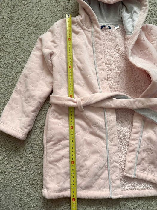 Dziecięcy szlafrok OKAIDI 8 lat/128 cm, pudrowy róż