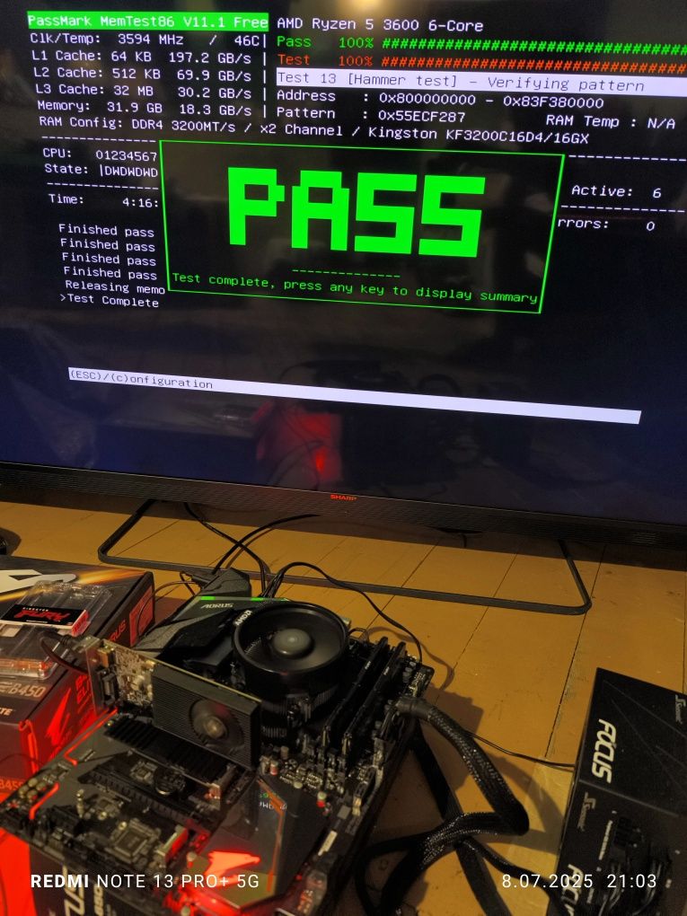 Pamięć RAM DDR4 32GB (2x16) 3200 CL16 Kingston Fury