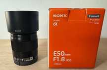 Lente SONY E50mm 1.8 OSS APS C - Como nova