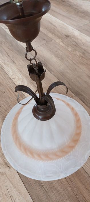 Lampa wisząca klosz szklany piękna polecam