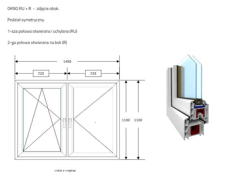 Okna PCV s50x50w od ręki dostawa/odbiór/DUŻE STANY MAGAZYNOWE