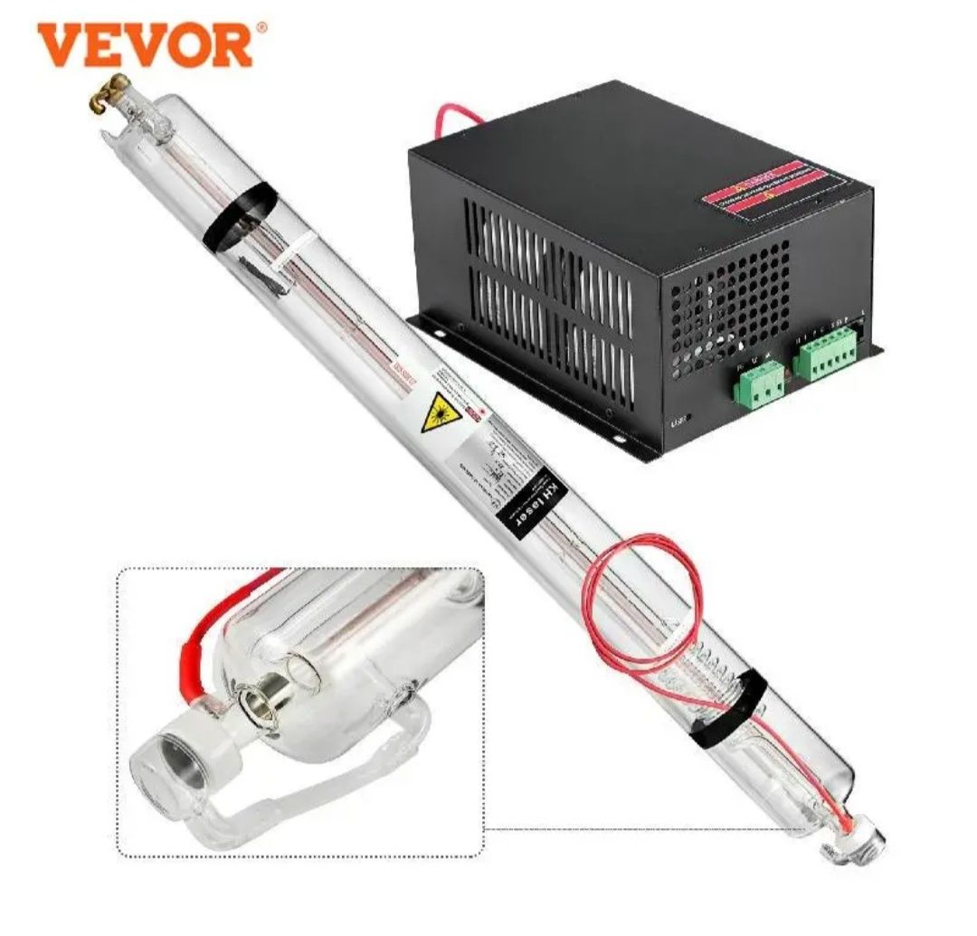 Tubo do laser de 60 W de co2 & fonte de alimentação do laser