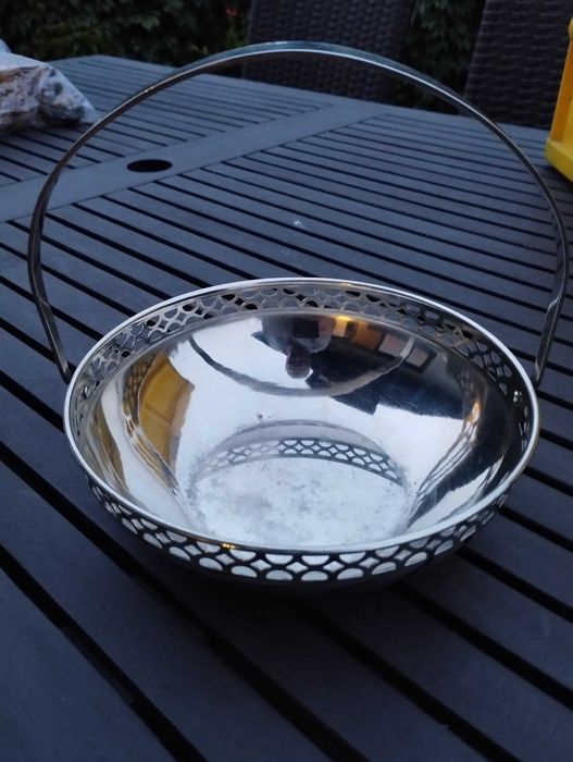 Patera koszyk niklowany