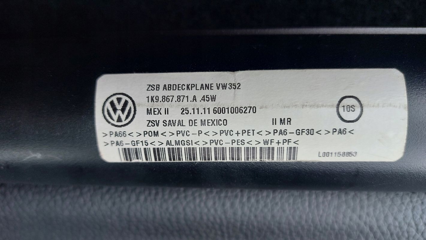 Vw Golf V Vi 5/6 Kombi Roleta Tył Tylna Bagażnika 1ka 07-13r