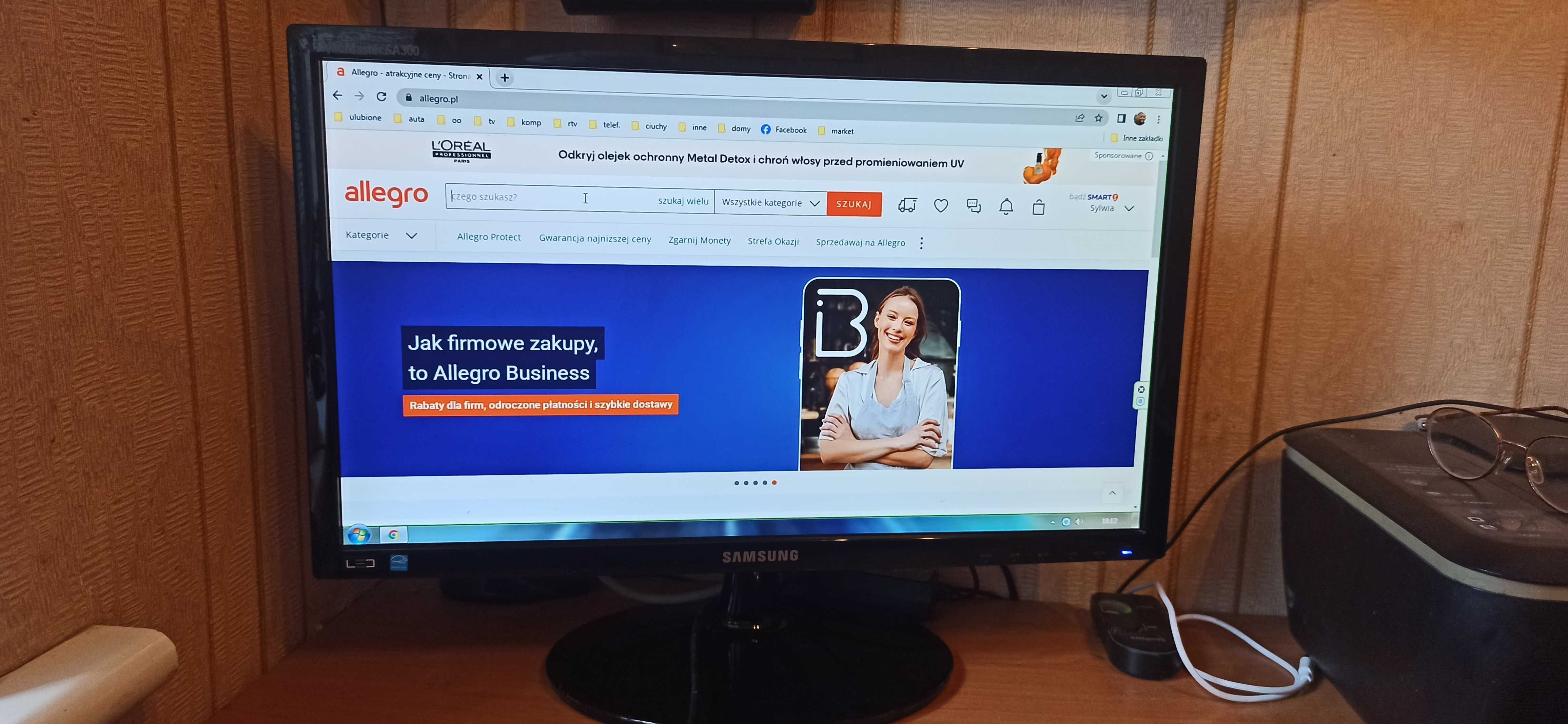monitor LCD Samsung B1930 kpl