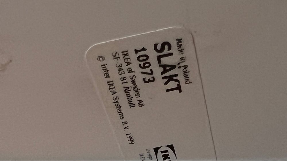 Łóżko IKEA SLÄKT + stelaż, pojemniki na pościel – Piastów