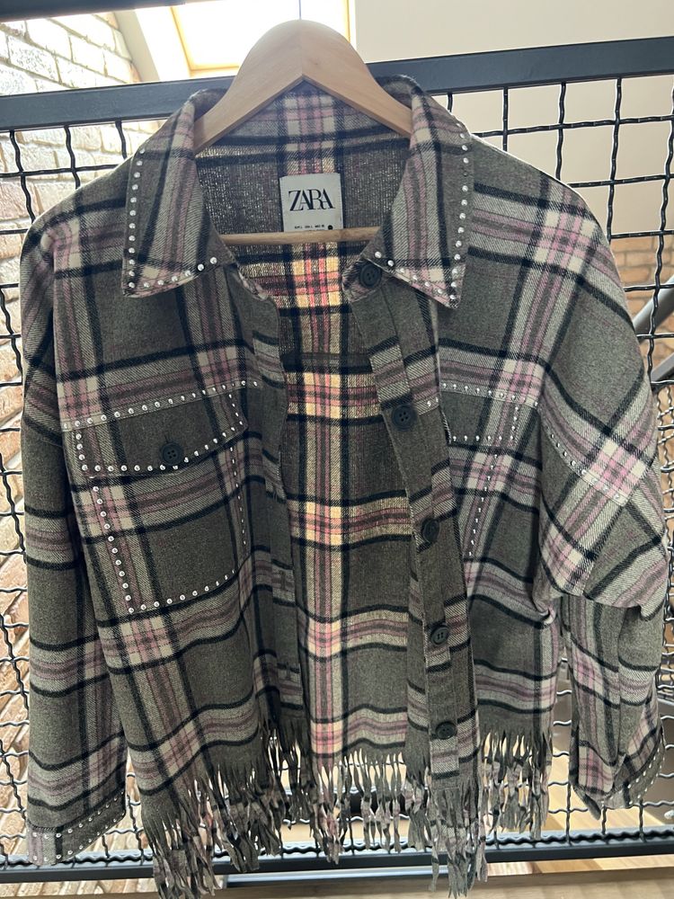 Katana w kratę oversize ZARA
