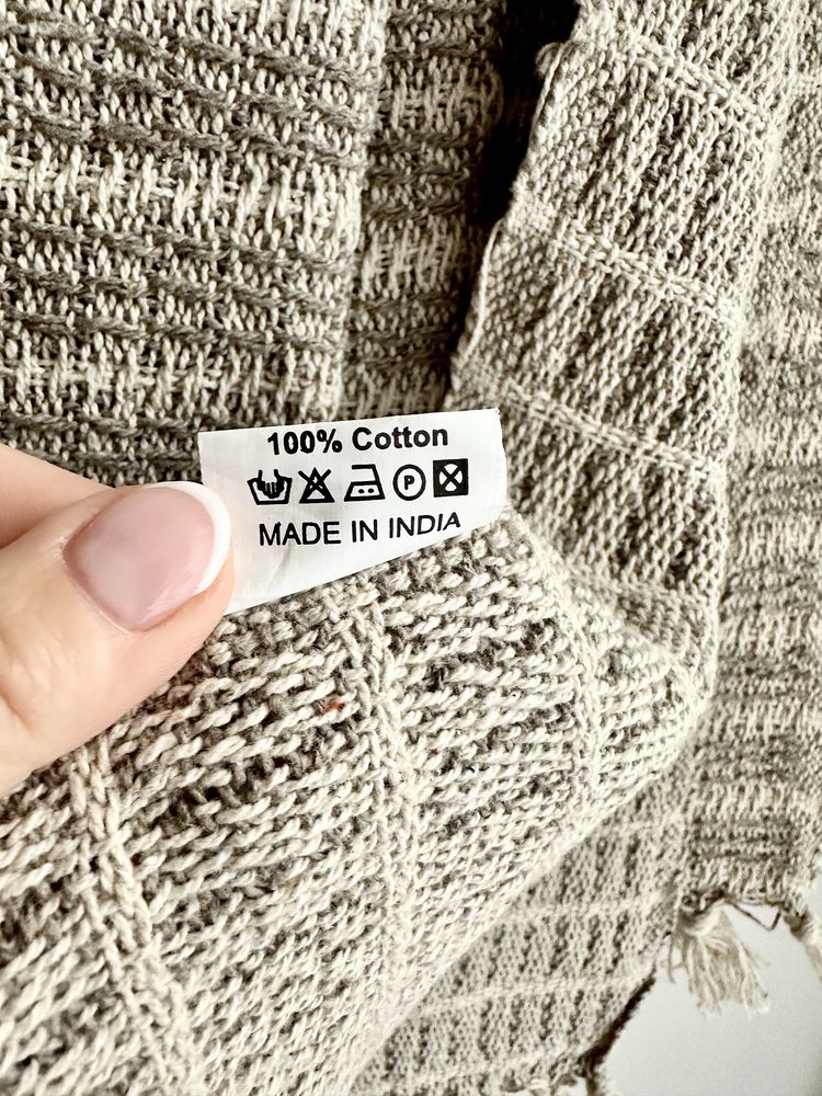 Koc, pled, narzuta bawełna 100% styl Boho Ib Laursen