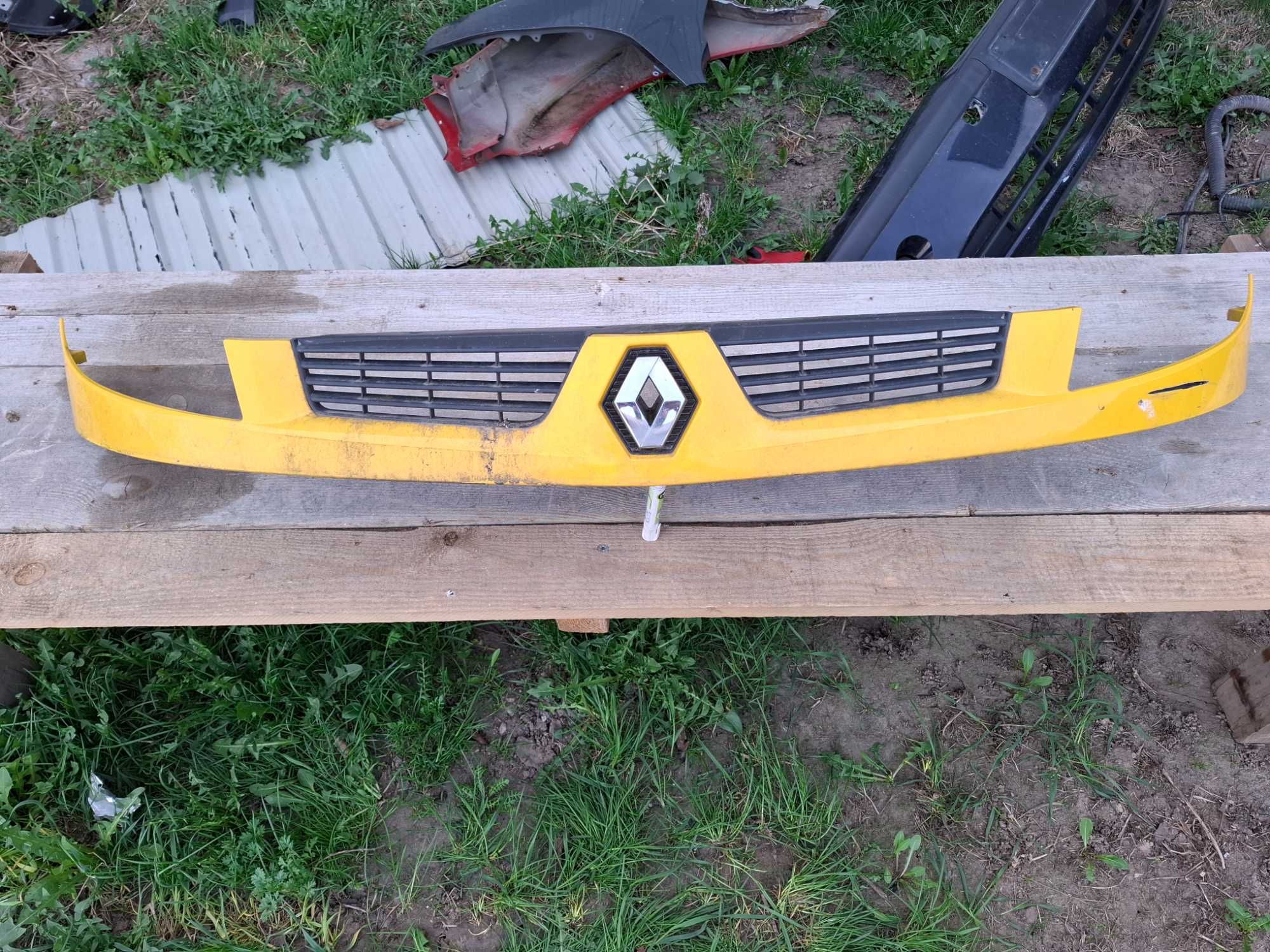 atrapa chłodnicy gril grill renault kangoo mk1 lift zółty