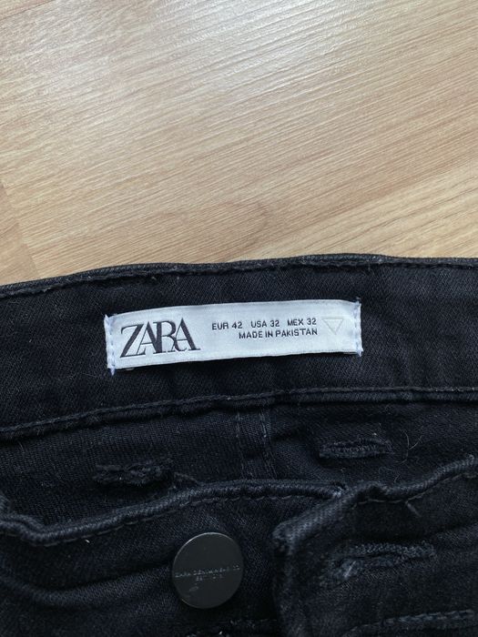 Spodnie męskie jeansy czarne Zara