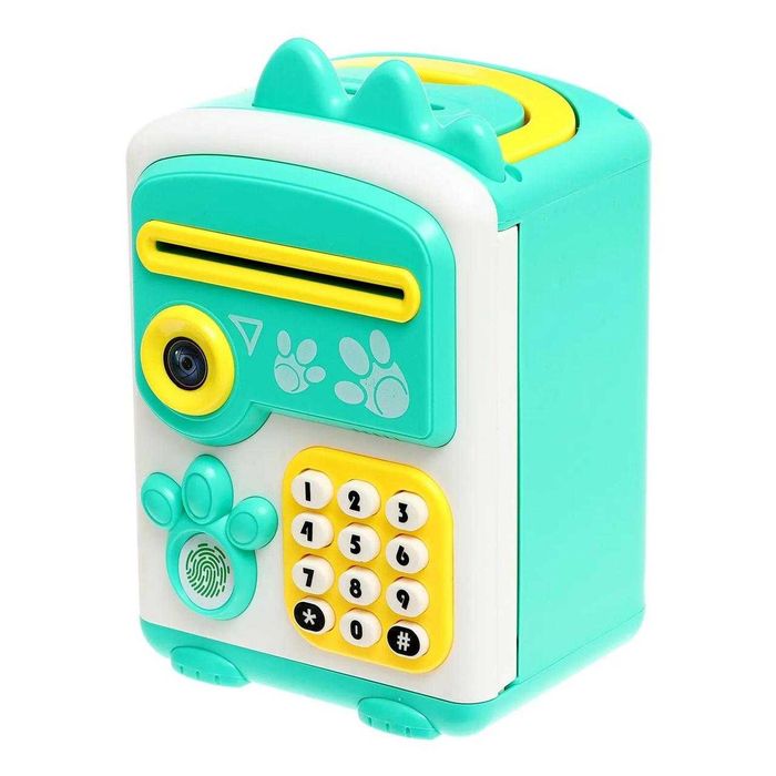 Сейф скарбничка дитяча , імітація сканера відбитка, 2 банкноти