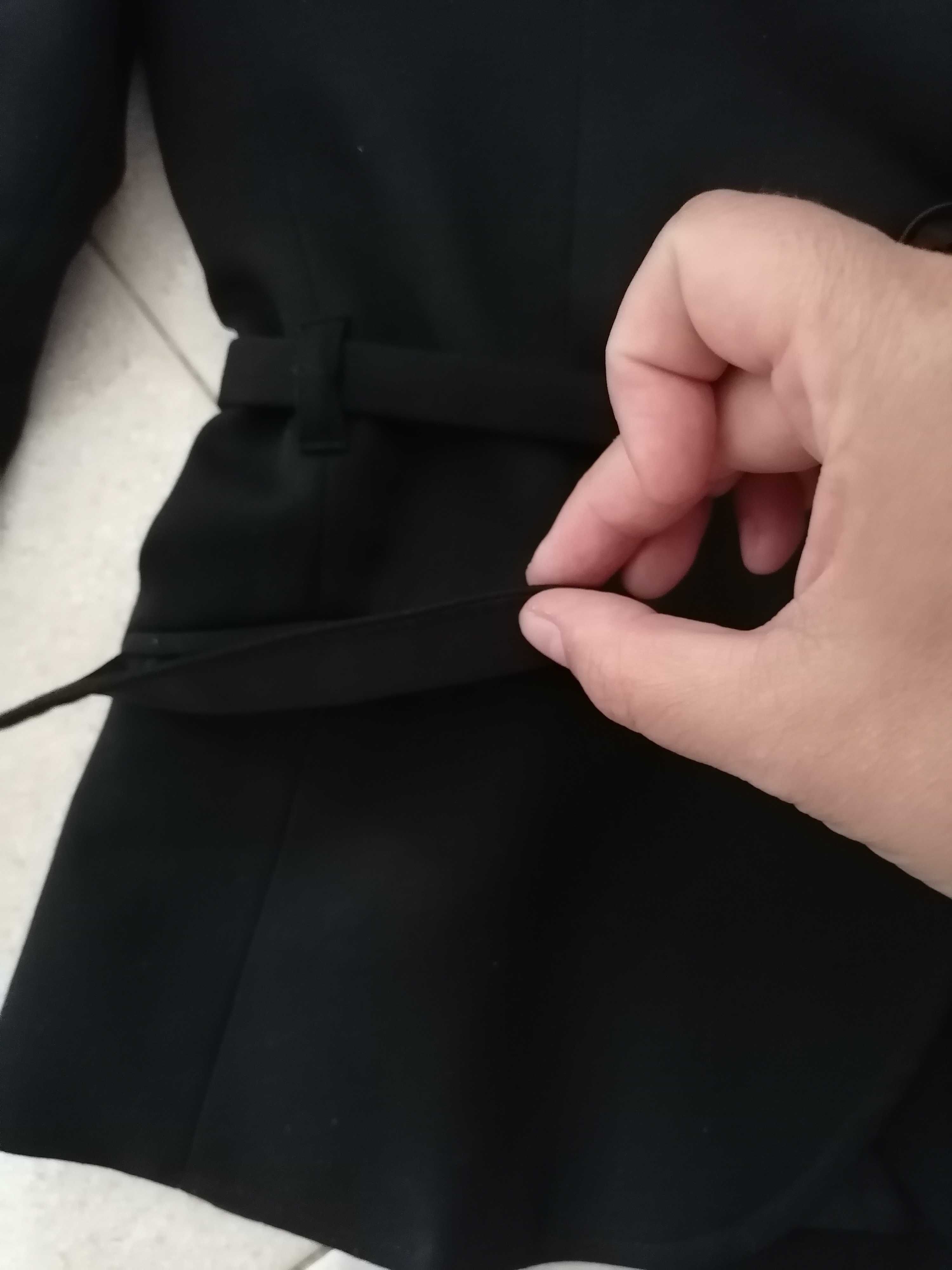 Blazer preto com cinto fino da Pimkie, tamanho 34, Novo!