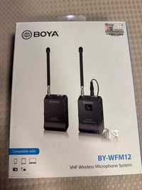 BOYA BY-WFM12 - Mikrofon bezprzewodowy VHF - MIKROPORT  - 12 KANAŁÓW