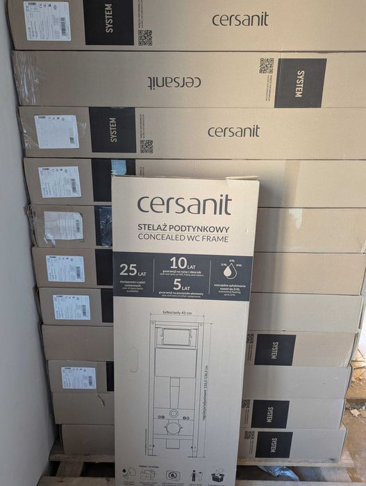 NOWY Stelaż podtynkowy Cersanit przycisk czarny 40% Taniej
