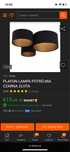 Lampa sufitow loft  glamur