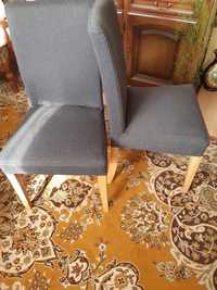 2 krzesła Ikea Henriksdal tapicerowane szare stan bardzo dobry