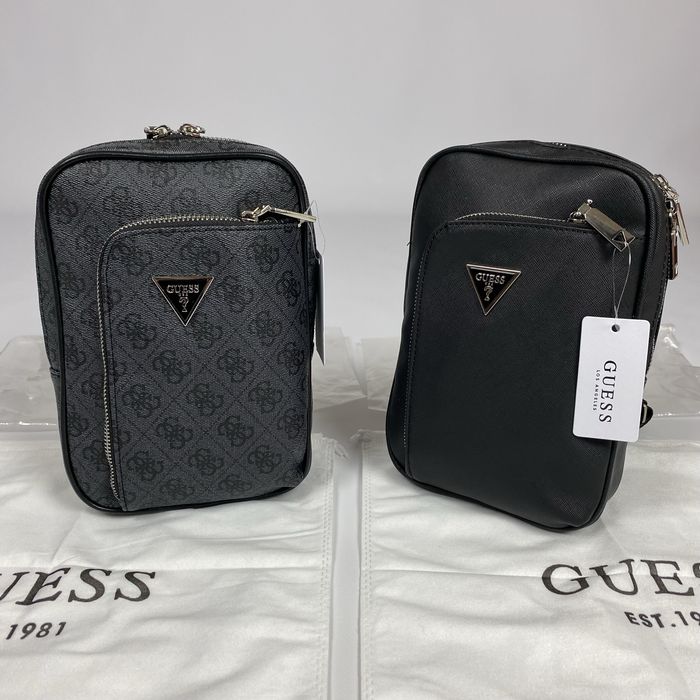 Сумка Guess чоловіча / сумка через плече Гуес Гесс / бананка мужская