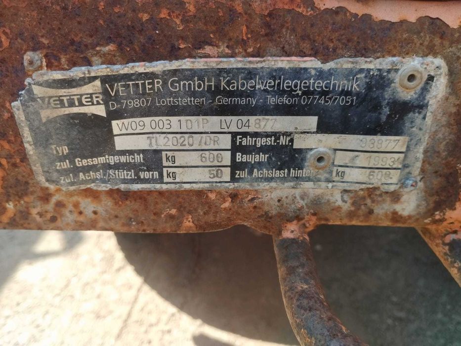 wyciągarka przeciągarka kablowa wciągarka do kabli Vetter  spalinowa