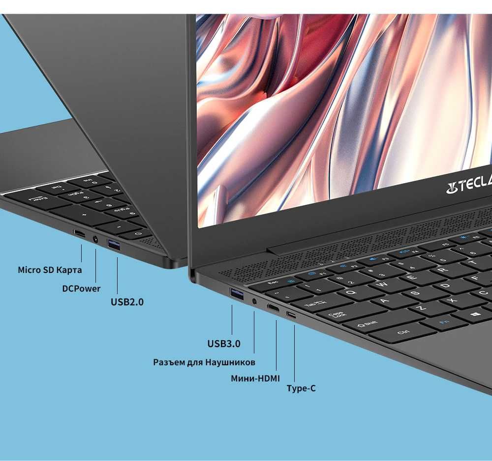 Ноутбук Teclast F15 Plus 2 8/256 Gb Intel N4120 15.6" FHD Ультрабук