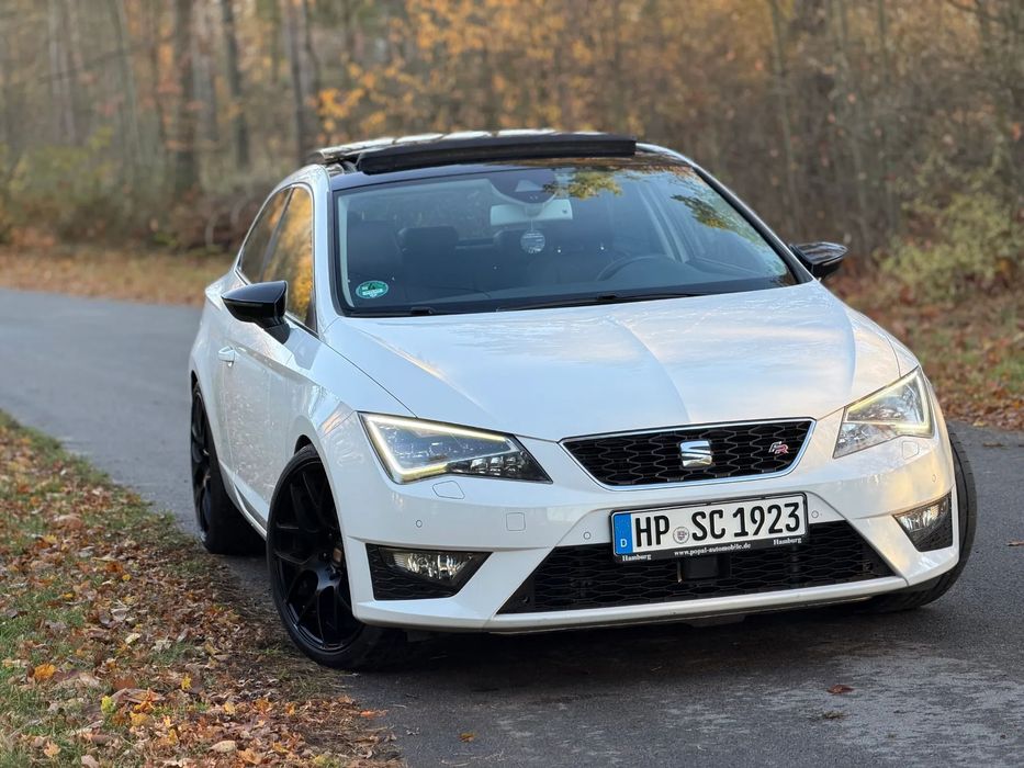 Seat Leon FR SC 2.0 TDI 184KM DSG Panorama RADAR PDC Navi 19 Cali Full LED