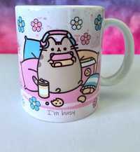 Zestaw dwoch kubkow z nadrukiem Kot Pusheen i Stitch 330ml