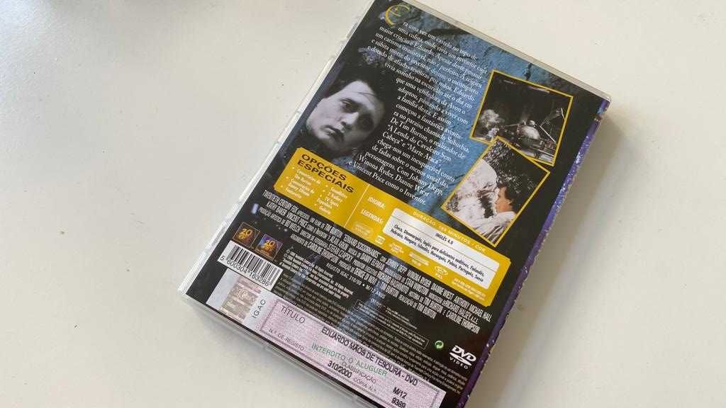 DVD Eduardo Maos de Tesoura . Tim Burton 1990 RARO