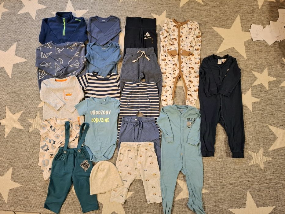 Paka paczka dla niemowlaka chłopiec r.74-80
