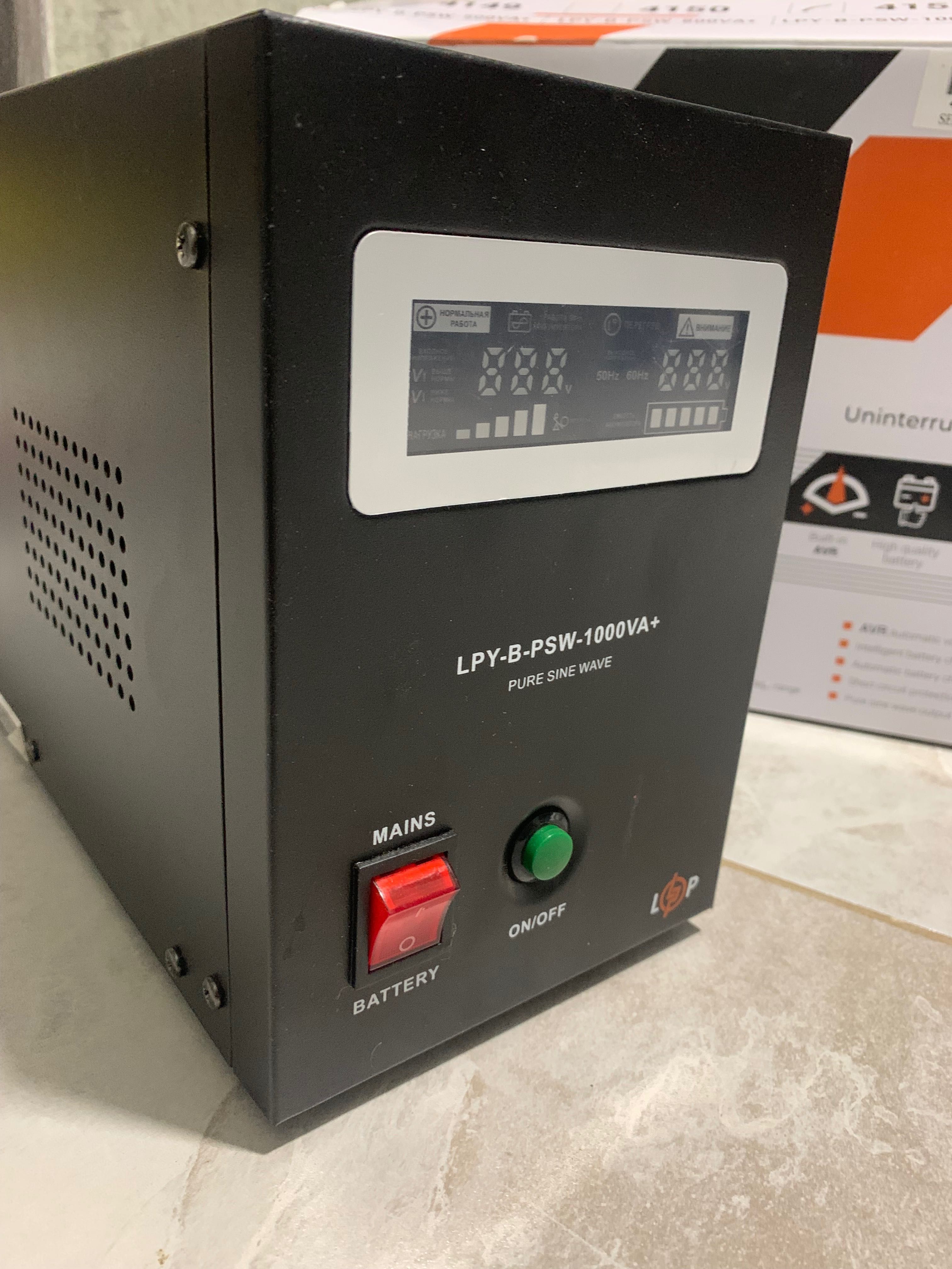Інвертор чиста синусоіда Logic power LPV-B-PSV-1000 VA+