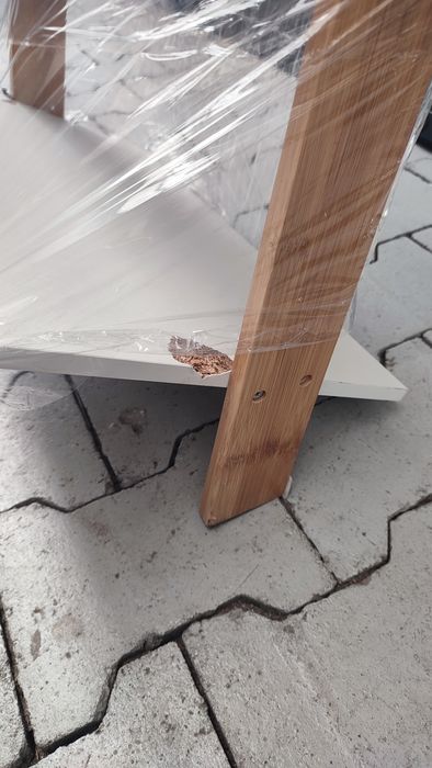 Regał drabinka 5 półek biała