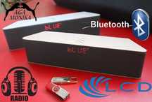 Głośnik Bluetooth Radio Fm Akumulator USB SD LCD