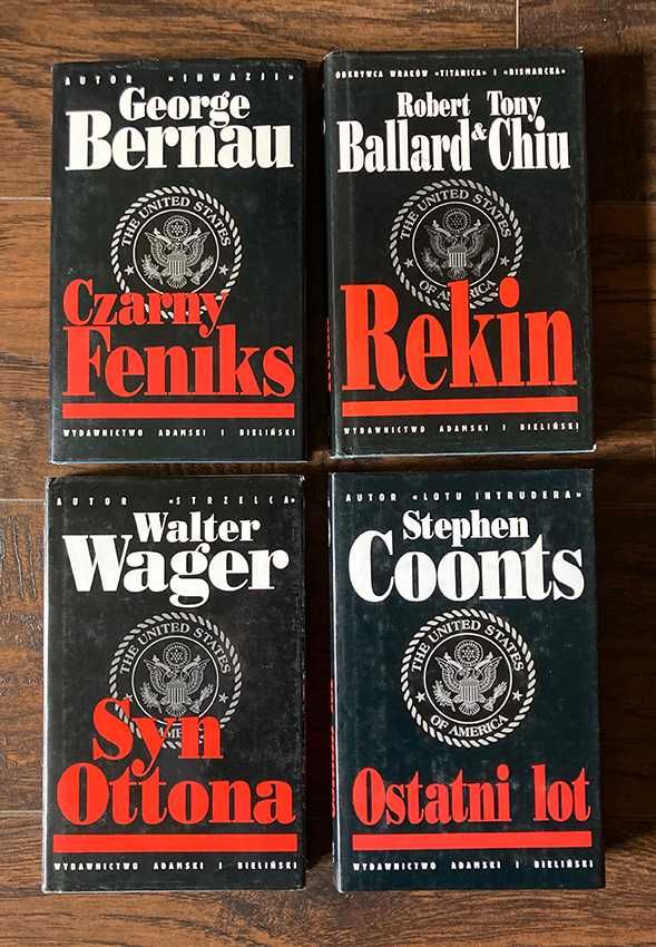 seria 4 książki sensacyjne - Coonts, Wager, Bernau, Ballard, Chiu