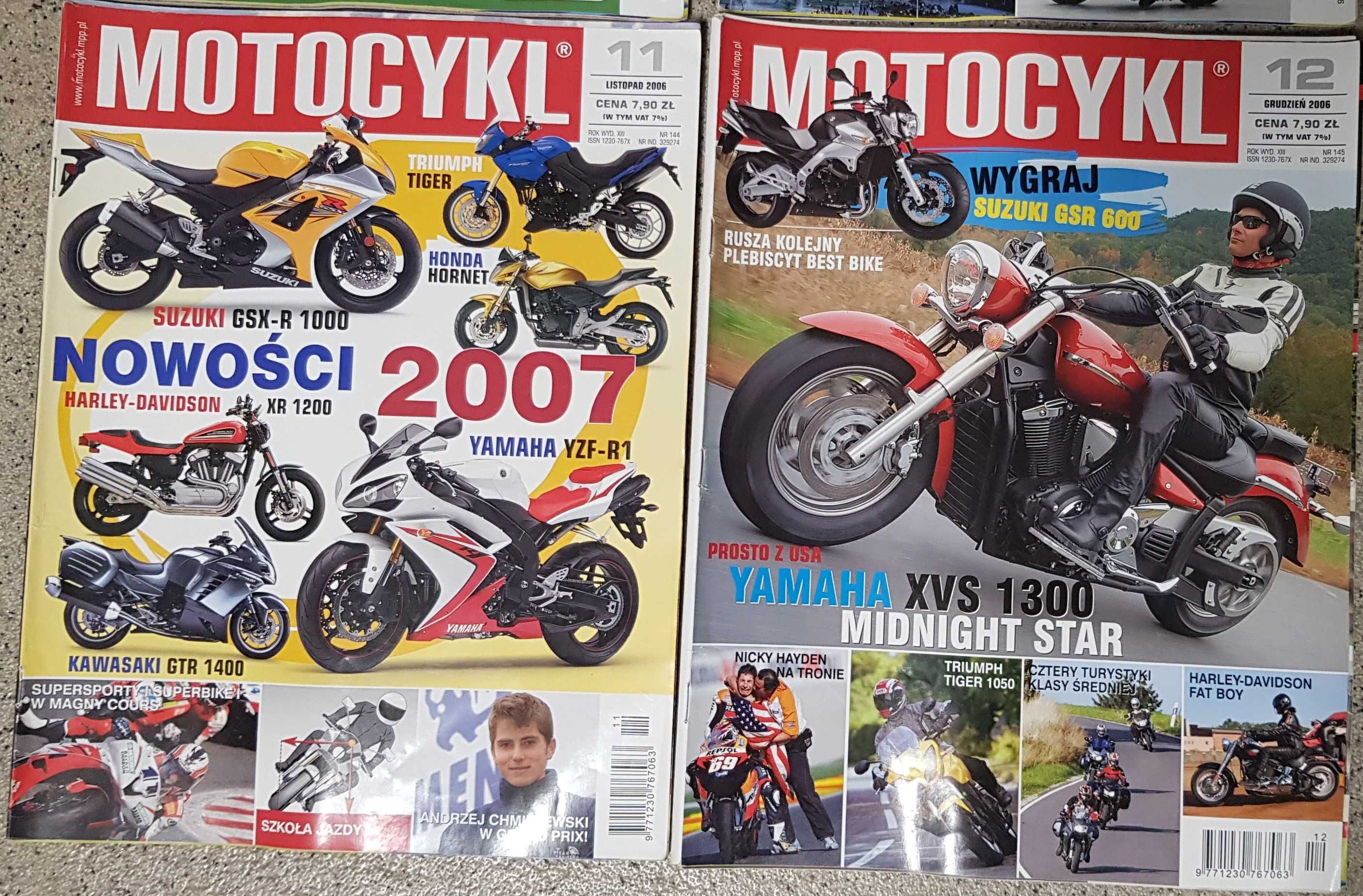 Magazyn Motocykl z lat 2006 i 2007