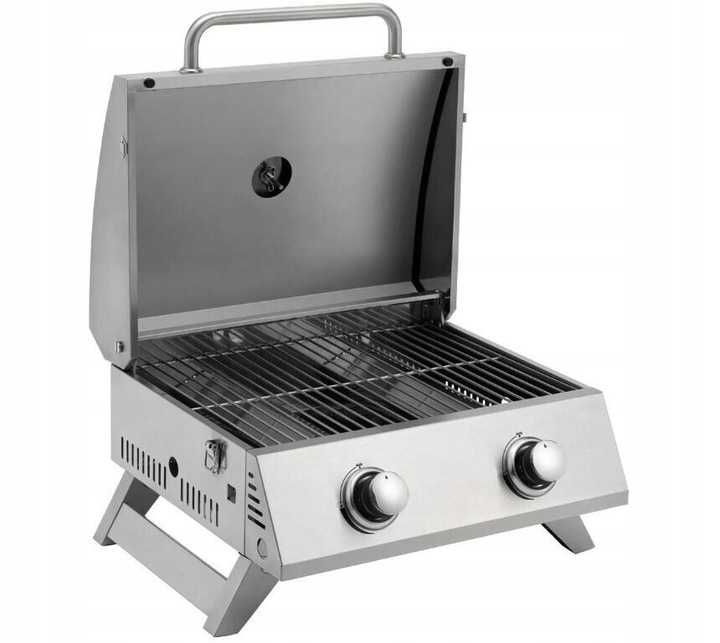 Grill Gazowy Stołowy Turystyczny  TEPRO CHICAGO 2 PLANIKI 6KW reduktor